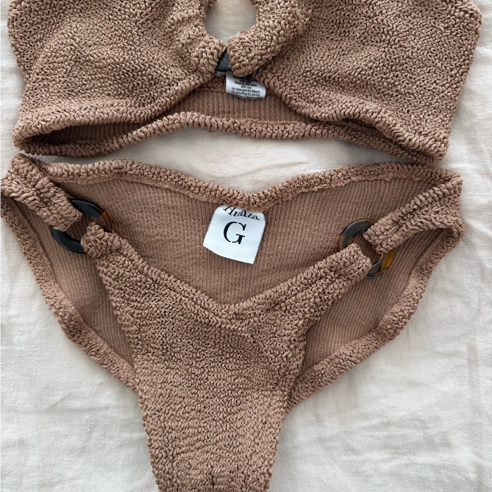 Hunza G Tan Gloria Bikini Set